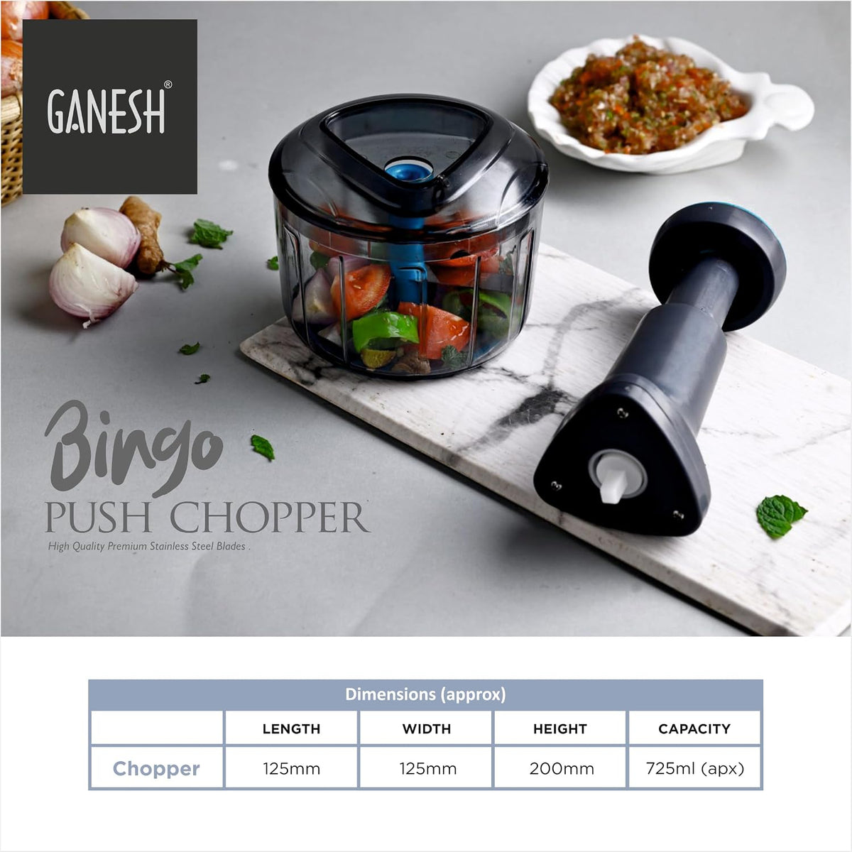Ganesh Manual Vegetable Hand Chopper